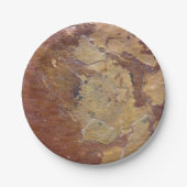 Assiettes En Carton Pierre d'ardoise (Devant)