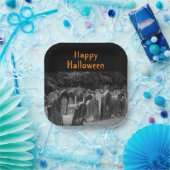 Assiettes En Carton Pierre de cimetière d'Halloween (Fête)