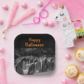 Assiettes En Carton Pierre de cimetière d'Halloween (Fête)