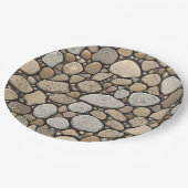 Assiettes En Carton Pierre de Petoskey Abstraite (Angle)