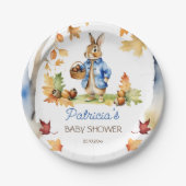 Assiettes En Carton Pierre lapin baby shower automne vaisselle (Devant)