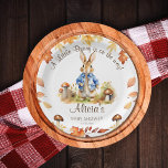 Assiettes En Carton Pierre lapin chute thème baby shower vaisselle<br><div class="desc">Peter lapin tombent thème baby shower vaisselle modèle assiettes personnalisées,  un mignon lapin dans une veste bleue avec des champignons et des feuilles d'automne,  agréable pour les fonctions de l'automne.</div>