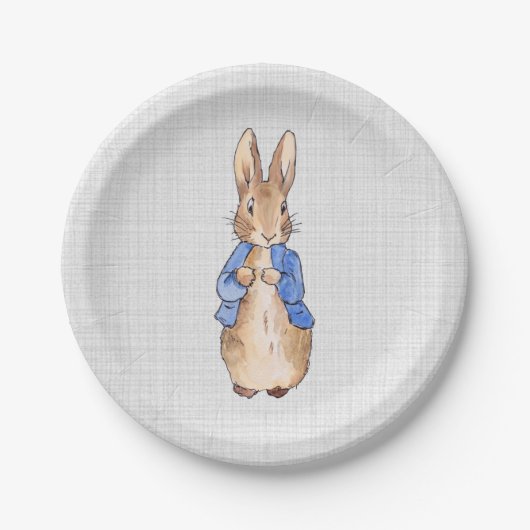 Assiettes En Carton Pierre le lapin (Devant)