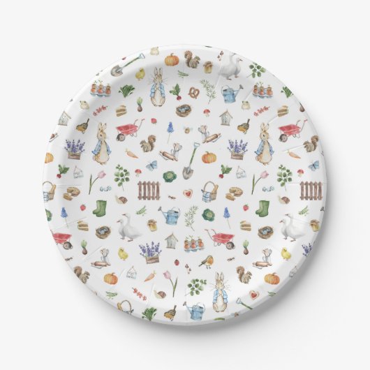 Assiettes En Carton Pierre le lapin (Devant)