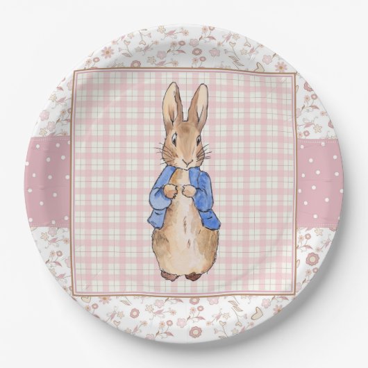 Assiettes En Carton Pierre le lapin (Devant)