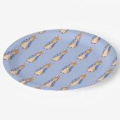 Assiettes En Carton Pierre le lapin (Angle)