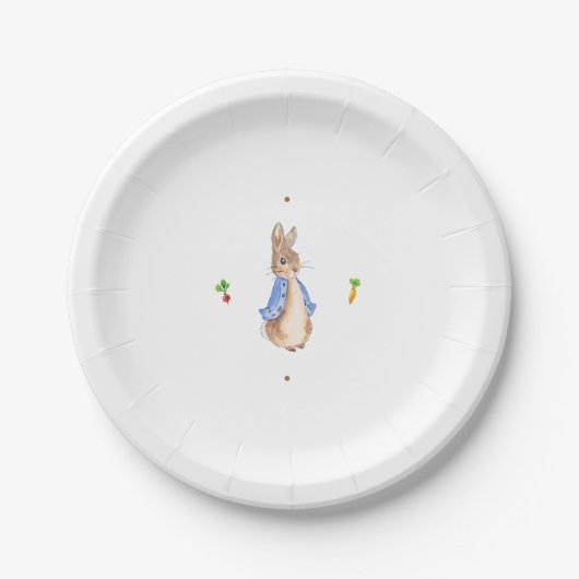 Assiettes En Carton Pierre le lapin (Devant)