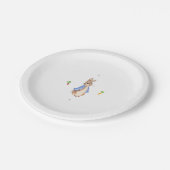 Assiettes En Carton Pierre le lapin (Angle)