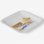 Assiettes En Carton Pierre le lapin 1er anniversaire (Angulaire)