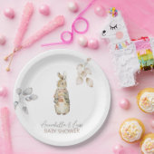Assiettes En Carton Pierre le lapin Automne Baby shower d'hiver d'auto (Fête)