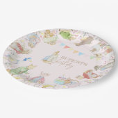 Assiettes En Carton Pierre le lapin Premier anniversaire (Angle)