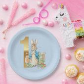 Assiettes En Carton Pierre le lapin Premier anniversaire (Fête)