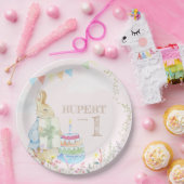 Assiettes En Carton Pierre le lapin premier Plaques de papier d'annive (Fête)