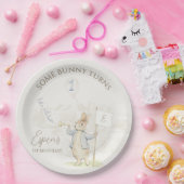 Assiettes En Carton Pierre le lapin Soe Bunny 1er anniversaire (Fête)