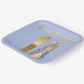 Assiettes En Carton Pierre le Rabbit Gold 1er anniversaire (Angulaire)