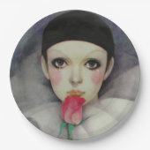 Assiettes En Carton Pierrot, années 1980 (Devant)