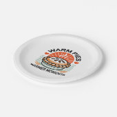 Assiettes En Carton Pies chaudes Moments plus chauds - Conception d'au (Angle)