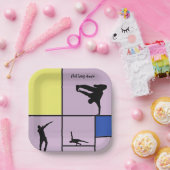 Assiettes En Carton Piet Love Danse Mondrian Street Hiphop Style (Fête)