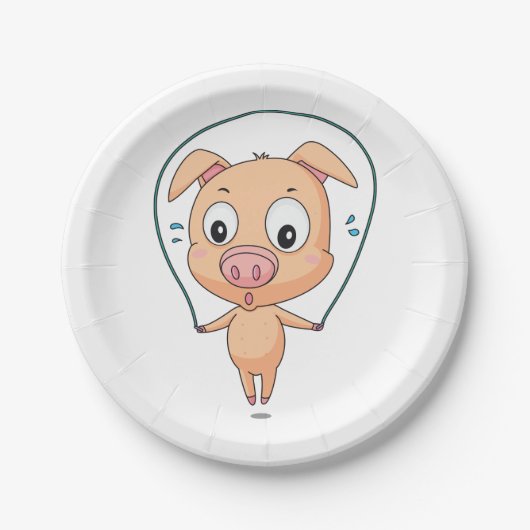 Assiettes En Carton Pig ignoré (Devant)