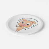 Assiettes En Carton Pig ignoré (Angle)