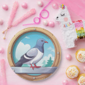 Assiettes En Carton Pigeon (Fête)
