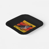 Assiettes En Carton Pigeon - Pigeon Retro Cadeau (Angulaire)