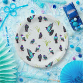 Assiettes En Carton Pigeons (Fête)