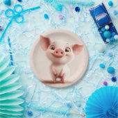 Assiettes En Carton Piggy (Fête)