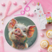 Assiettes En Carton Piglet (Fête)