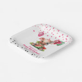 Assiettes En Carton Piglet mignon pastèque Anniversaire (Angulaire)