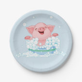 Assiettes En Carton Piglet Taking A Bath Paper Plates (Devant)