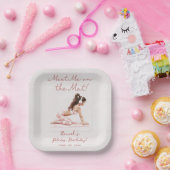 Assiettes En Carton Pilates roses modernes Princesse Anniversaire (Fête)