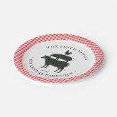 Assiettes En Carton Pile animale| Barbecue familial (Angle)