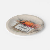 Assiettes En Carton Pile de livres d'automne (Angle)