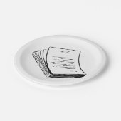 Assiettes En Carton Pile De Papier (Angle)