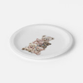 Assiettes En Carton Pile d'ours en peluche mignonne Pastel (Angle)