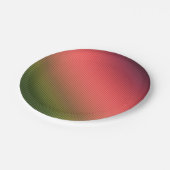 Assiettes En Carton Pilote de lancement incliné, rayé, rouge, vert, ve (Angle)