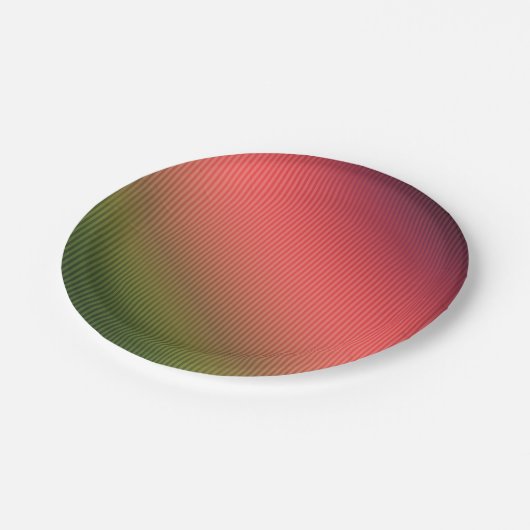 Assiettes En Carton Pilote de lancement incliné, rayé, rouge, vert, ve (Angle)