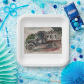 Assiettes En Carton Pilote du siège arrière (Fête)