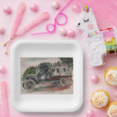 Assiettes En Carton Pilote du siège arrière (Fête)