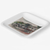 Assiettes En Carton Pilote du siège arrière (Angulaire)