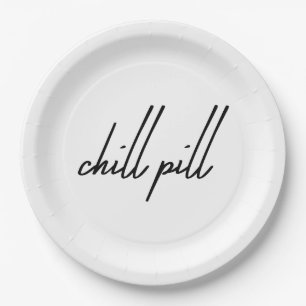 Assiettes En Carton Pilule de refroidissement - La seule prescription