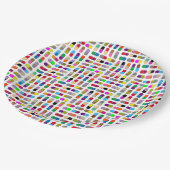 Assiettes En Carton Pilules colorées (Angle)