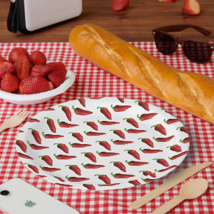 Assiettes En Carton Piment
