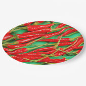 Assiettes En Carton Piments rouges (Angle)