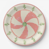 Assiettes En Carton Pin et menthe poivrée (Devant)