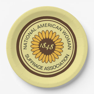 Assiettes En Carton Pin historique de suffragette de NAWSA Commorative