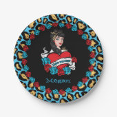 Assiettes En Carton Pin-up, Rock-A-Billy (Devant)