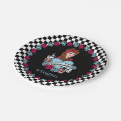 Assiettes En Carton Pin-up, Rock-A-Billy (Angle)