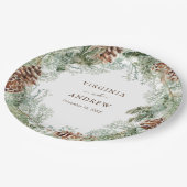 Assiettes En Carton Pin vert (Angle)